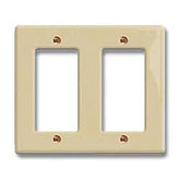 Leviton 80409 Urea/Nylon 2 Gang Decora/GFCI Wallplate